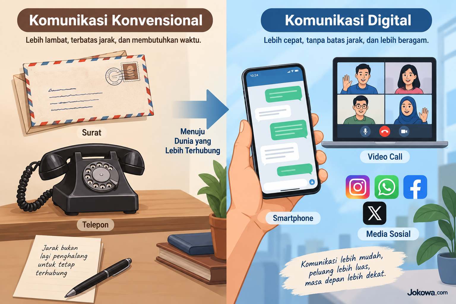 Komunikasi Menjadi Lebih Cepat