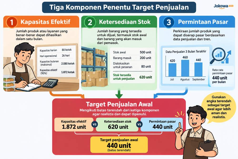Gunakan Rumus Target Penjualan Berdasarkan Kapasitas