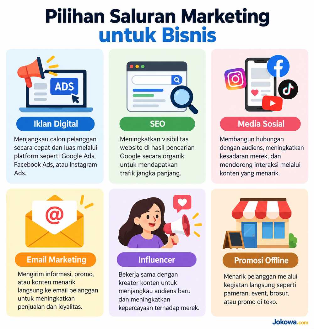 Pilih Saluran Pemasaran Berdasarkan Potensi Hasil